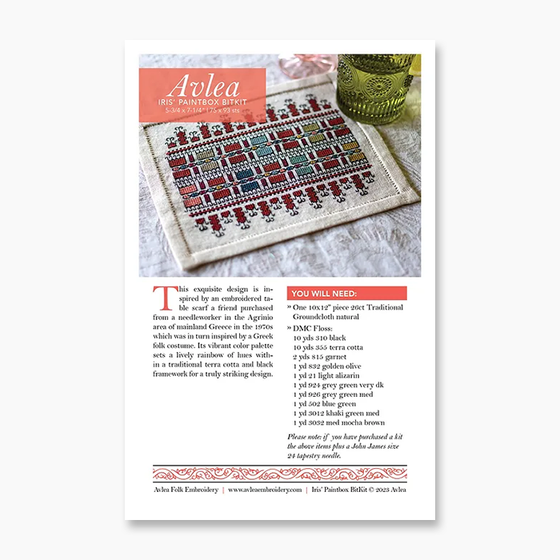 Cross Stitch Kits | Avlea Folk Embroidery