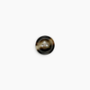 Horn Buttons: Round Convex with Rim