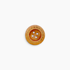 Wood Buttons: Round Stitched Rimmed Edge