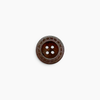 Wood Buttons: Round Stitched Rimmed Edge
