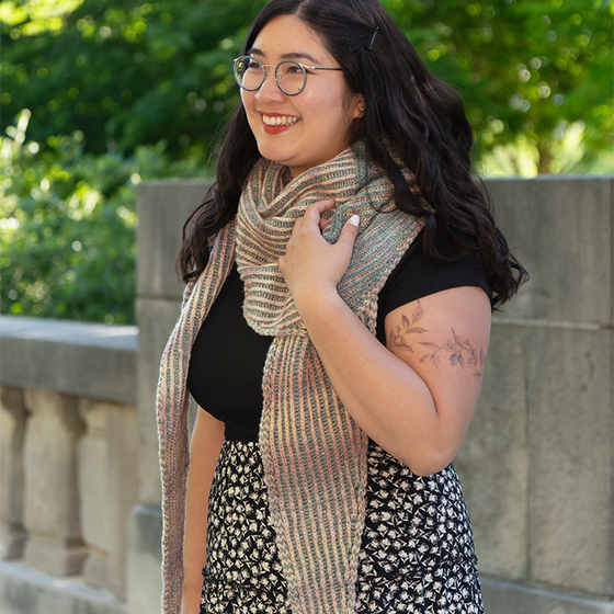 Vice Versa Brioche Shawl Class