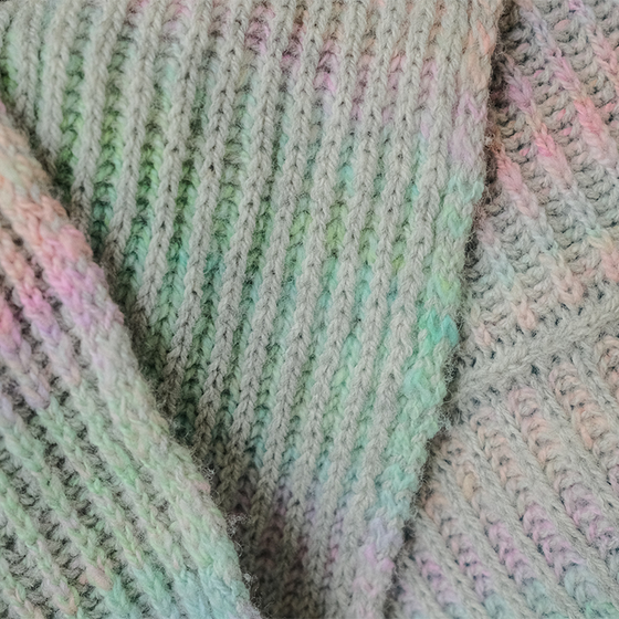 Vice Versa Brioche Shawl Class