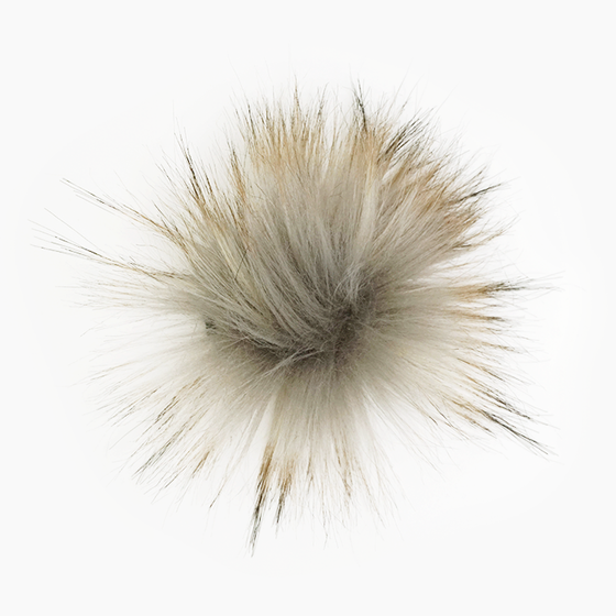 Trimits Faux Fur Pom Pom – Cream (6cm)g – Truro Wool