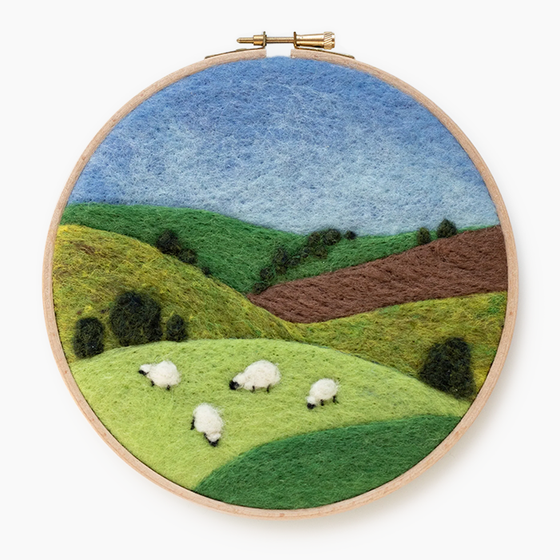 Painting with Wool Needle Felting Kits | Felted Sky