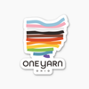 One Yarn State Stickers