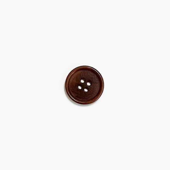 Corozo Buttons: Round Rimmed Edge