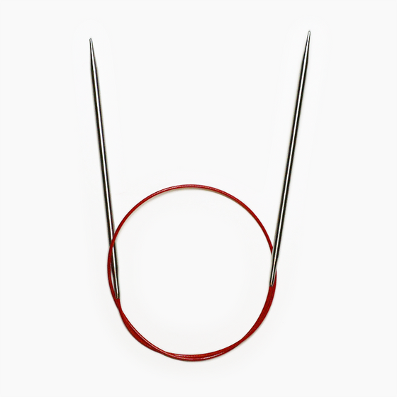 ChiaoGoo 9 Inch Regular Red Stainless Steel Circular Knitting Needles