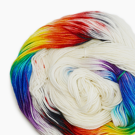 One Yarn Custom-Dyed Sock | Polka Dot Sheep