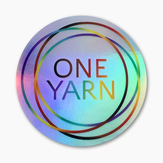 One Yarn Holographic Sticker